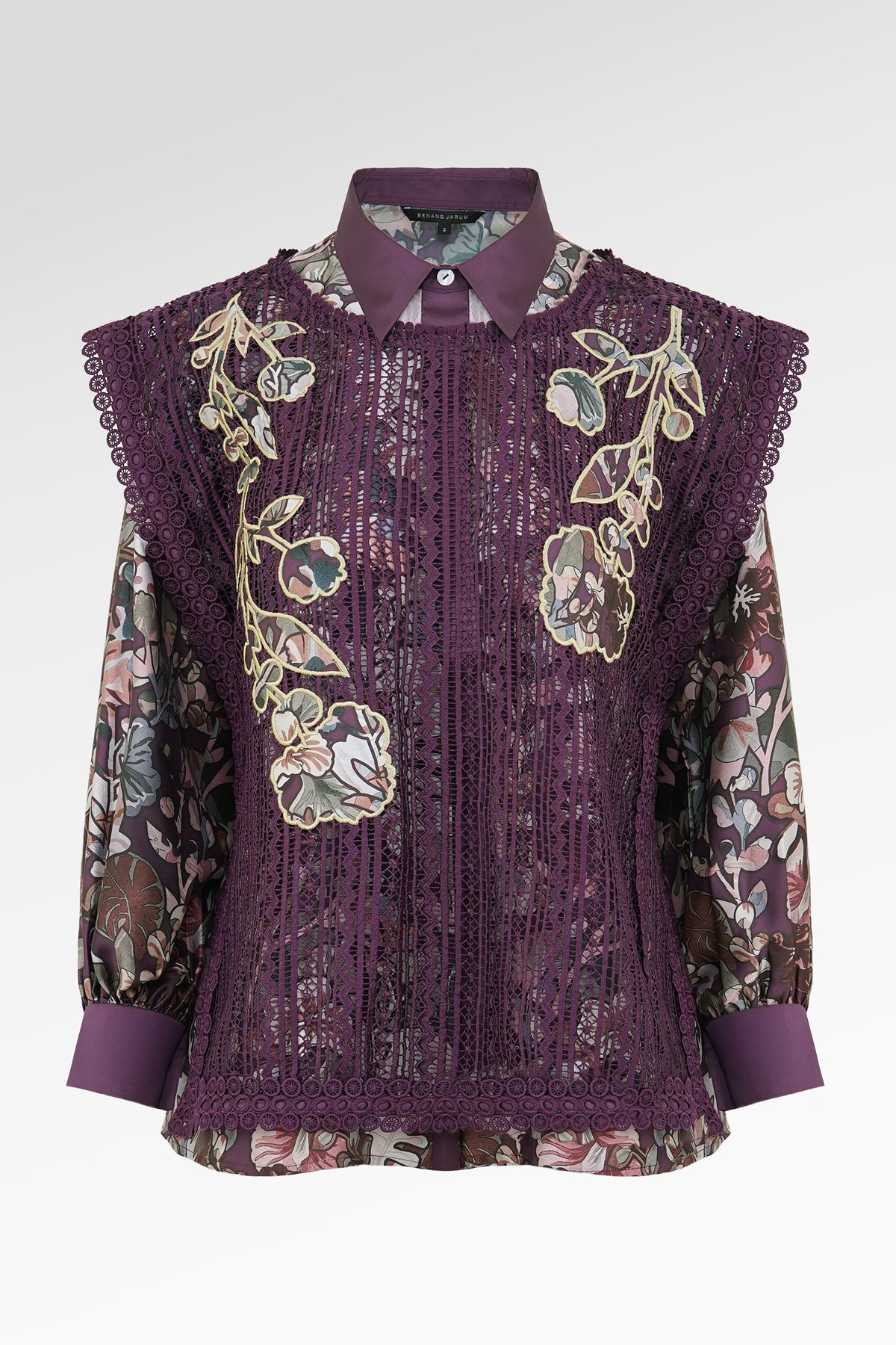 Liora Embroidery Set Vest - Purple