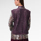 Liora Embroidery Set Vest - Purple