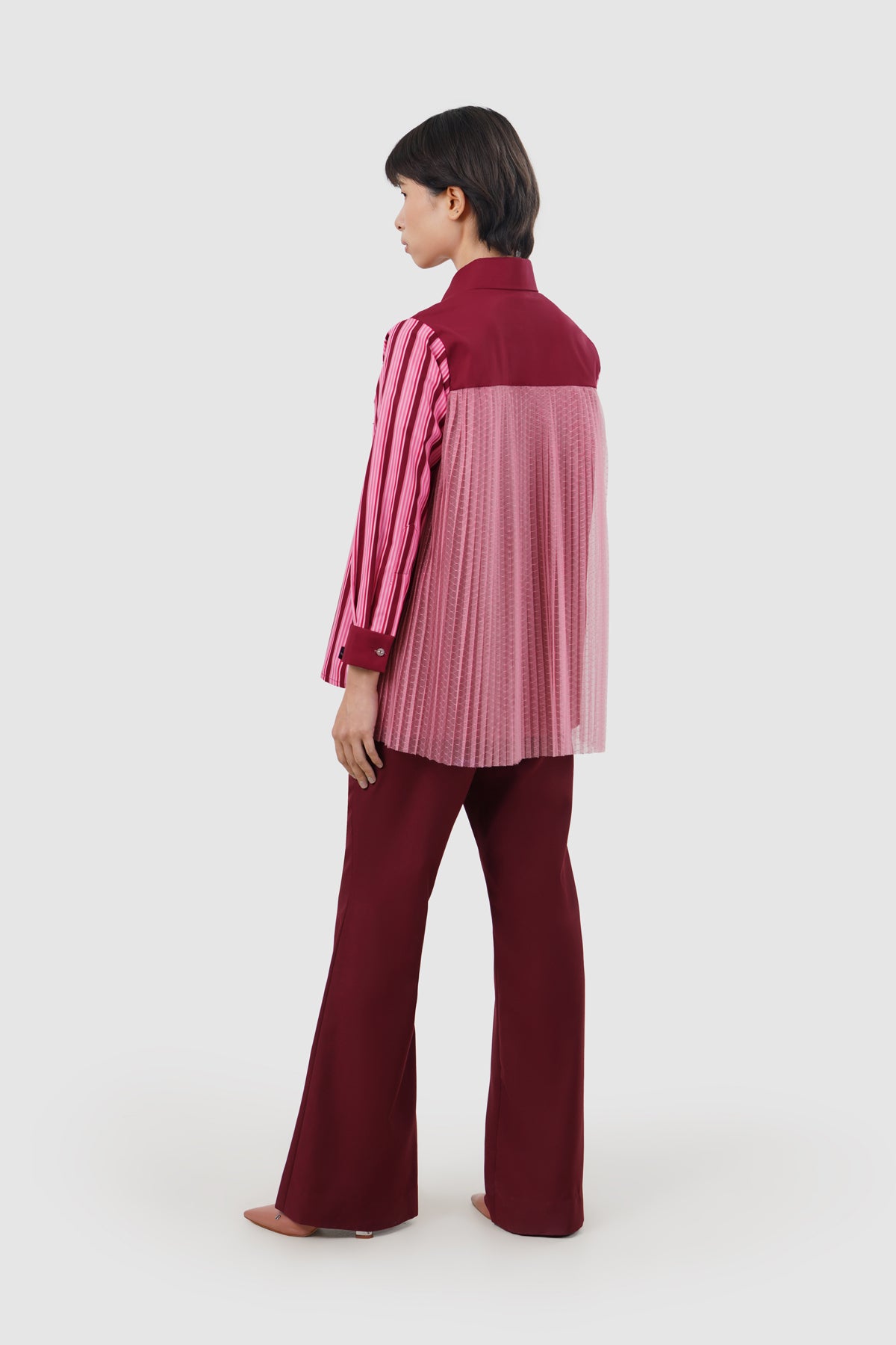 Liora Embroidery Shirt - Pink