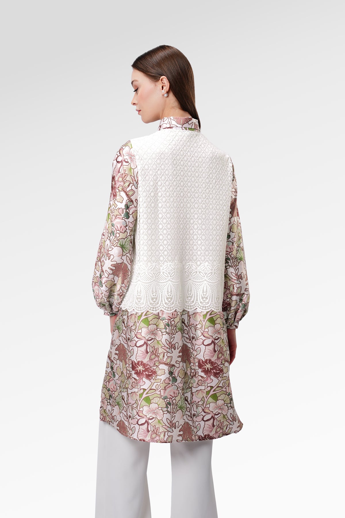 Liora Embroidery Tunic - White