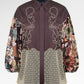 Liora Floral Embroidery Shirt - Brown