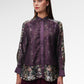 Liora Lace Shirt - Purple