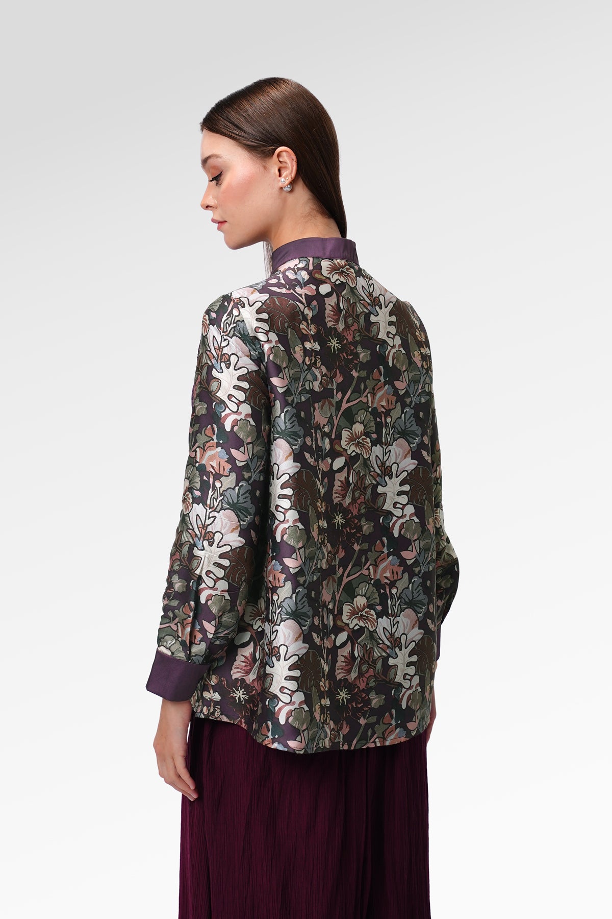 Liora Lace Shirt - Purple