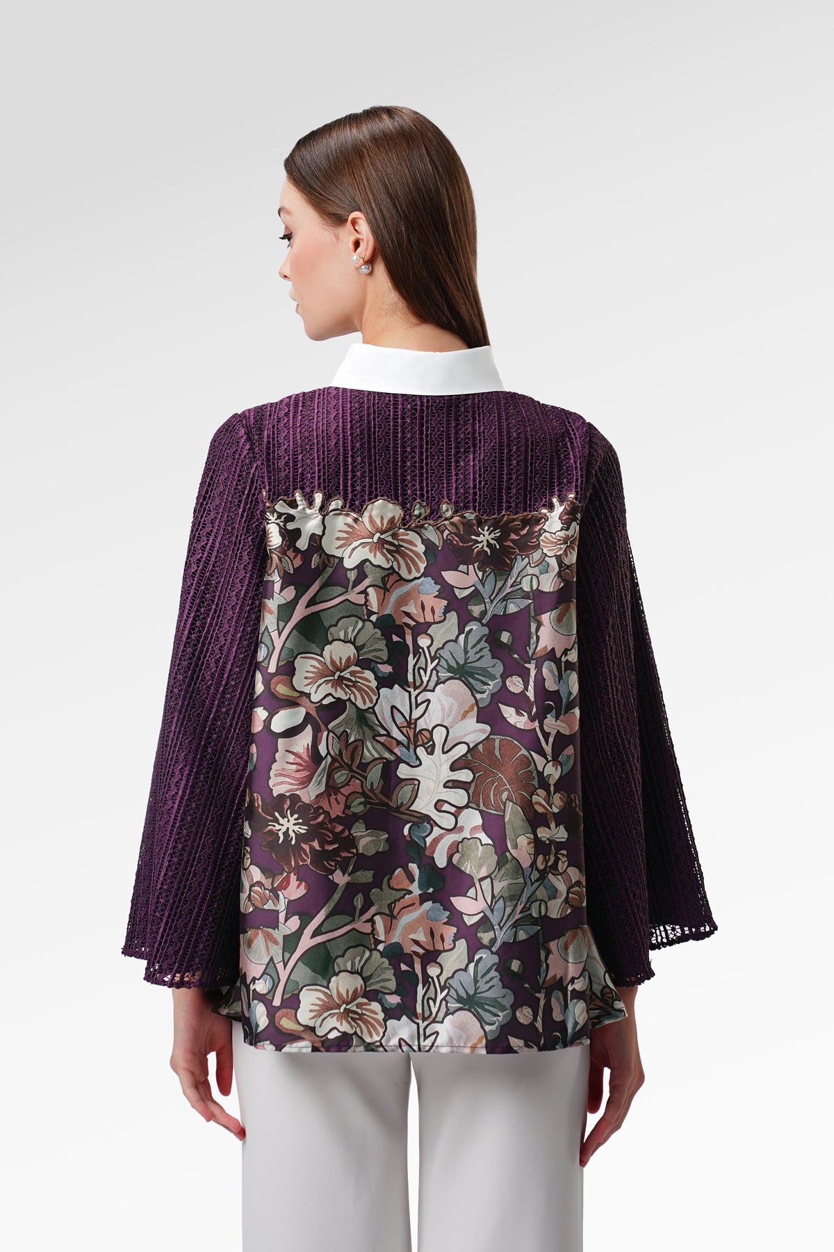 Liora Patterned Shirt - Purple