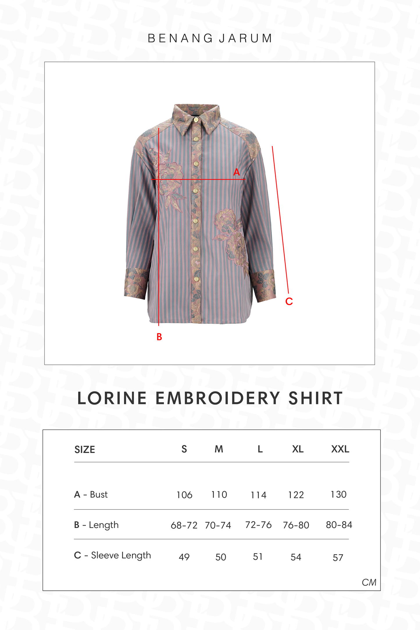 Lorine Embroidery Shirt - Moonlite Rose