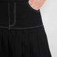 Louise Pleated Skirt - Black