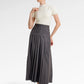 Louise Pleated Skirt - Gray
