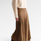 Louise Pleated Skirt - Khaki