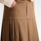 Louise Pleated Skirt - Khaki