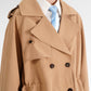 Lucy Cropped Trench - Khaki