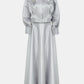 Lyserra Set Crop Shirt - Silver