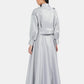 Lyserra Set Crop Shirt - Silver