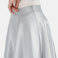Lyserra Set Crop Shirt - Silver