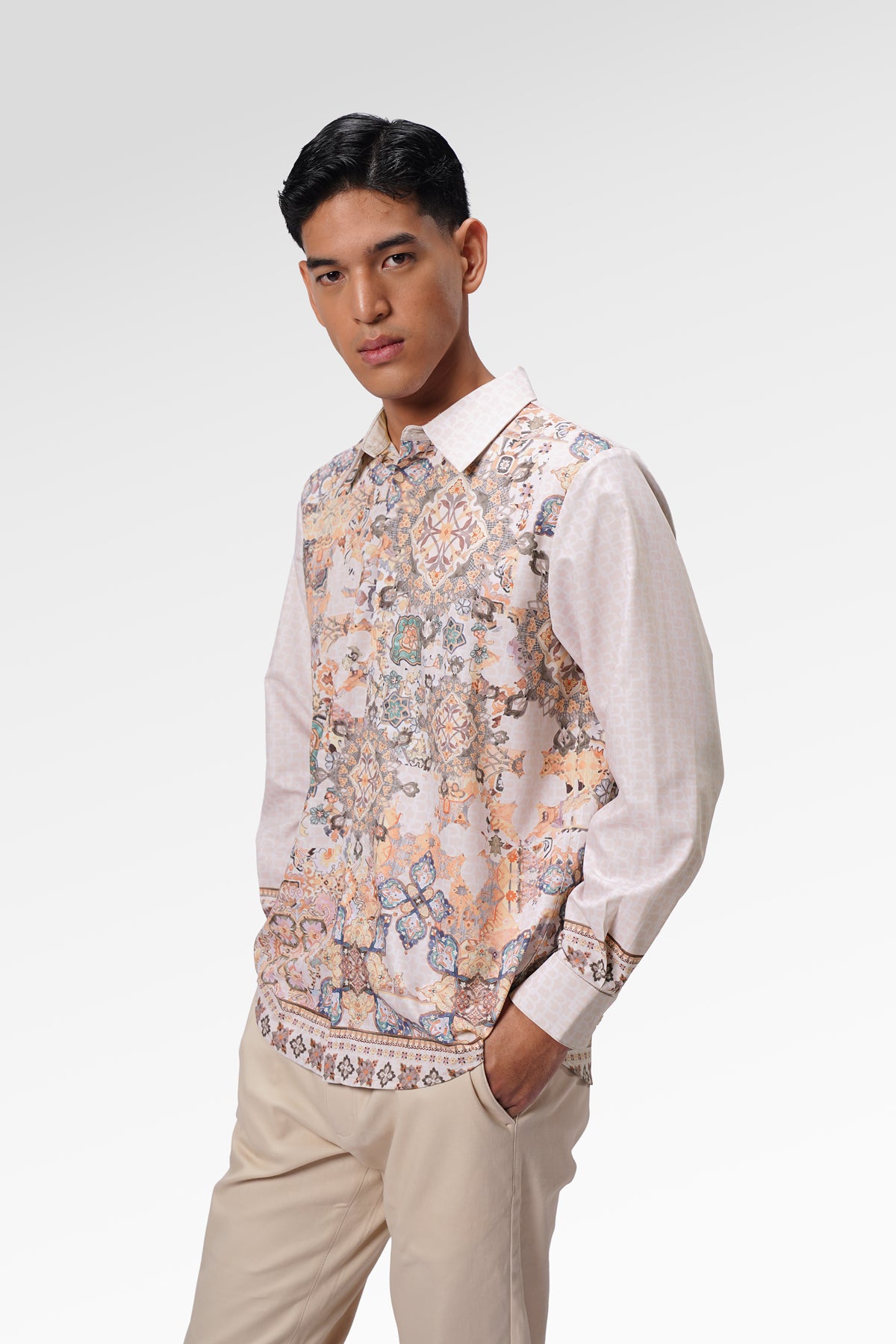 Marchesa Men Shirt Long Sleeve - Amber