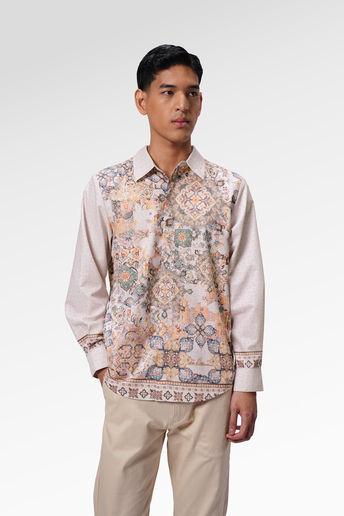 Marchesa Men Shirt Long Sleeve - Amber