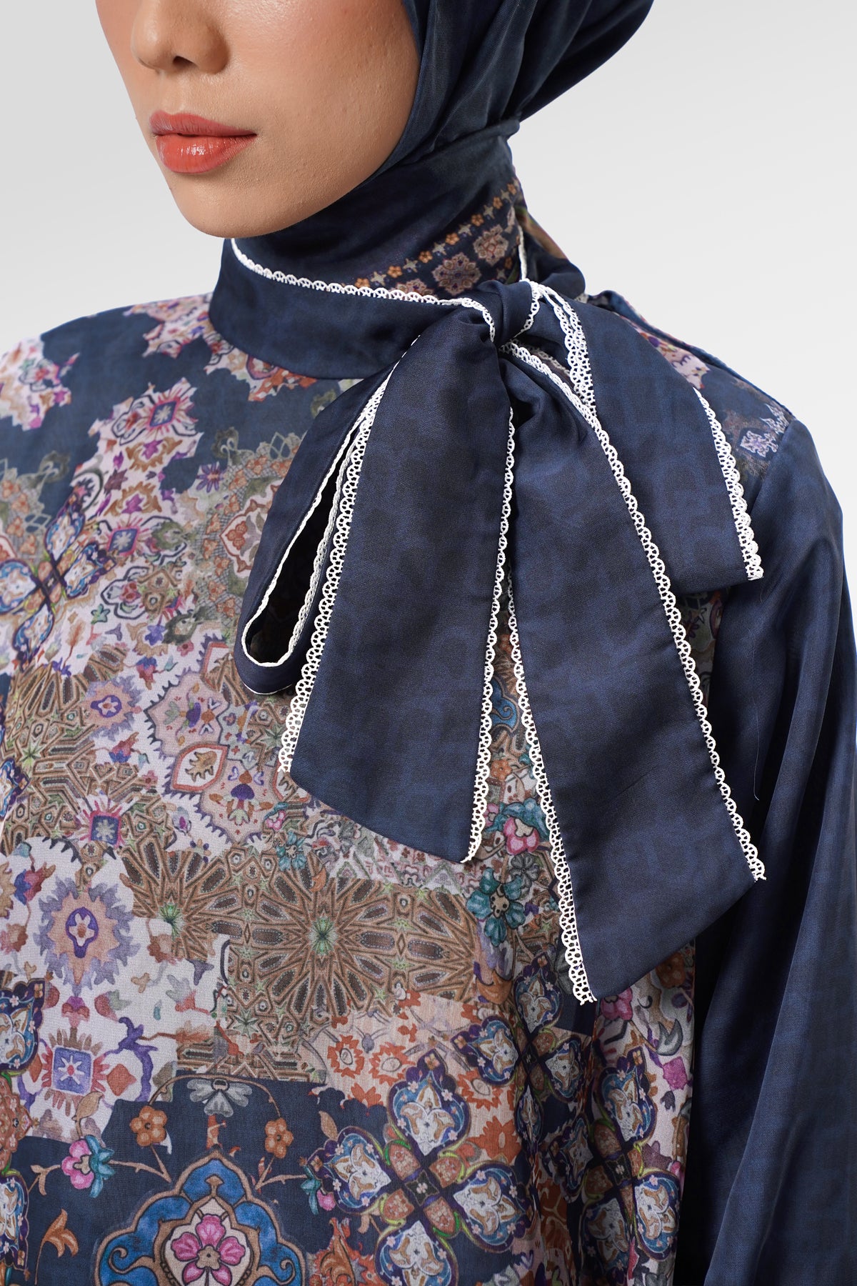 Marchesa Tie Bow Blouse - Majorelle