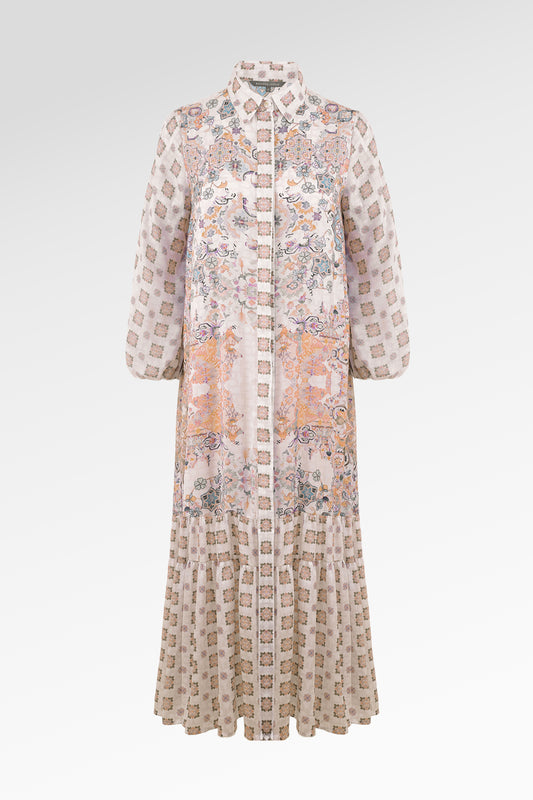 Marchesa Tiered Dress - Amber