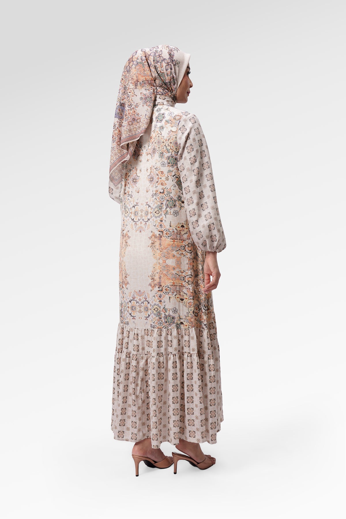 Marchesa Tiered Dress - Amber