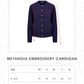 Metanoia Embroidery Cardigan - Blue Morpho