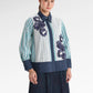 Metanoia Embroidery Lace Shirt - Blue Morpho