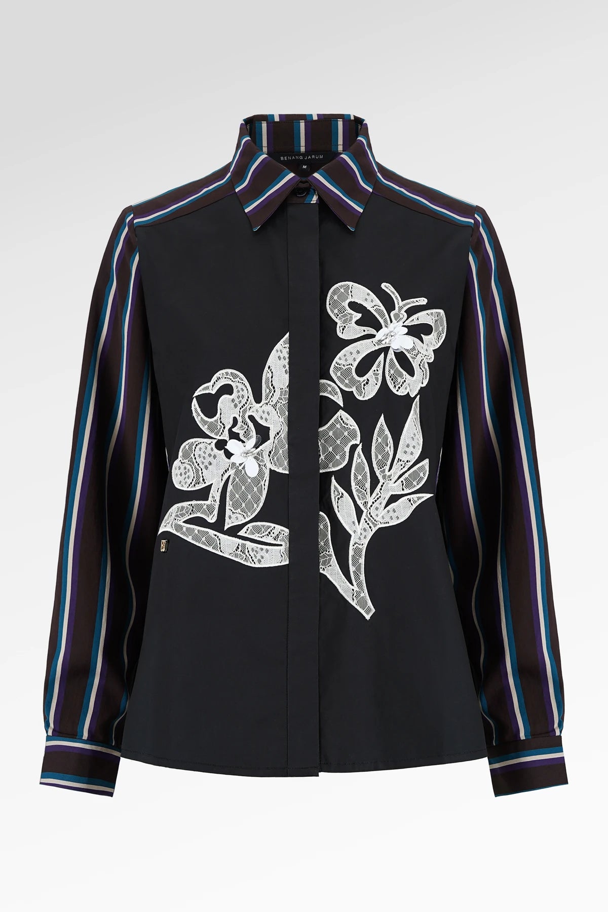 Metanoia Embroidery Shirt - Black