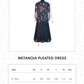 Metanoia Pleated Dress - Blue Morpho
