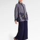 Metanoia Pleated Godet Shirt - Blue Morpho