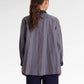 Metanoia Pleated Godet Shirt - Blue Morpho