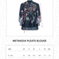 Metanoia Pleats Blouse - Blue Morpho