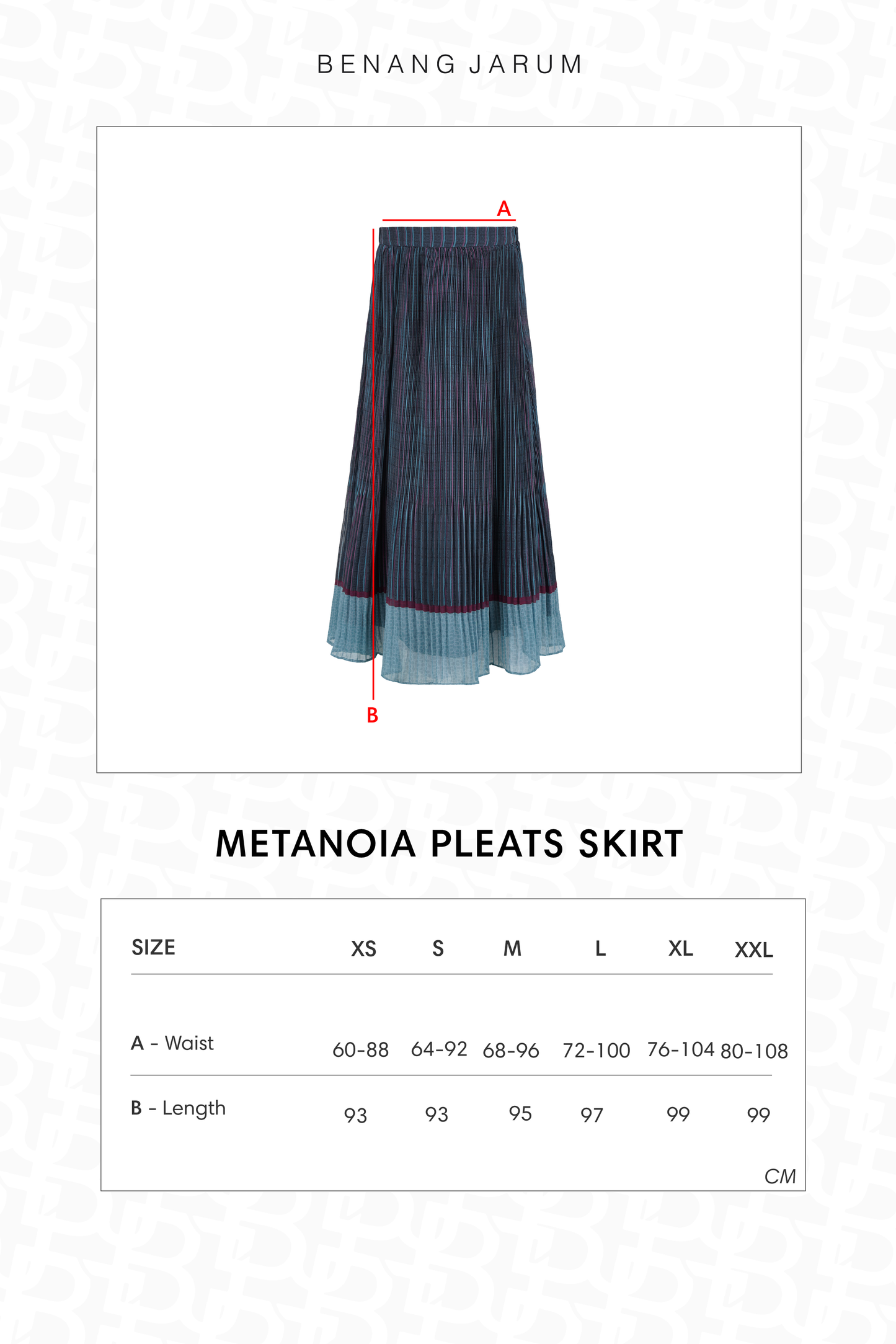 Metanoia Pleats Skirt - Blue Morpho