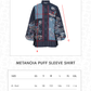 Metanoia Puff Sleeve Shirt - Blue Morpho