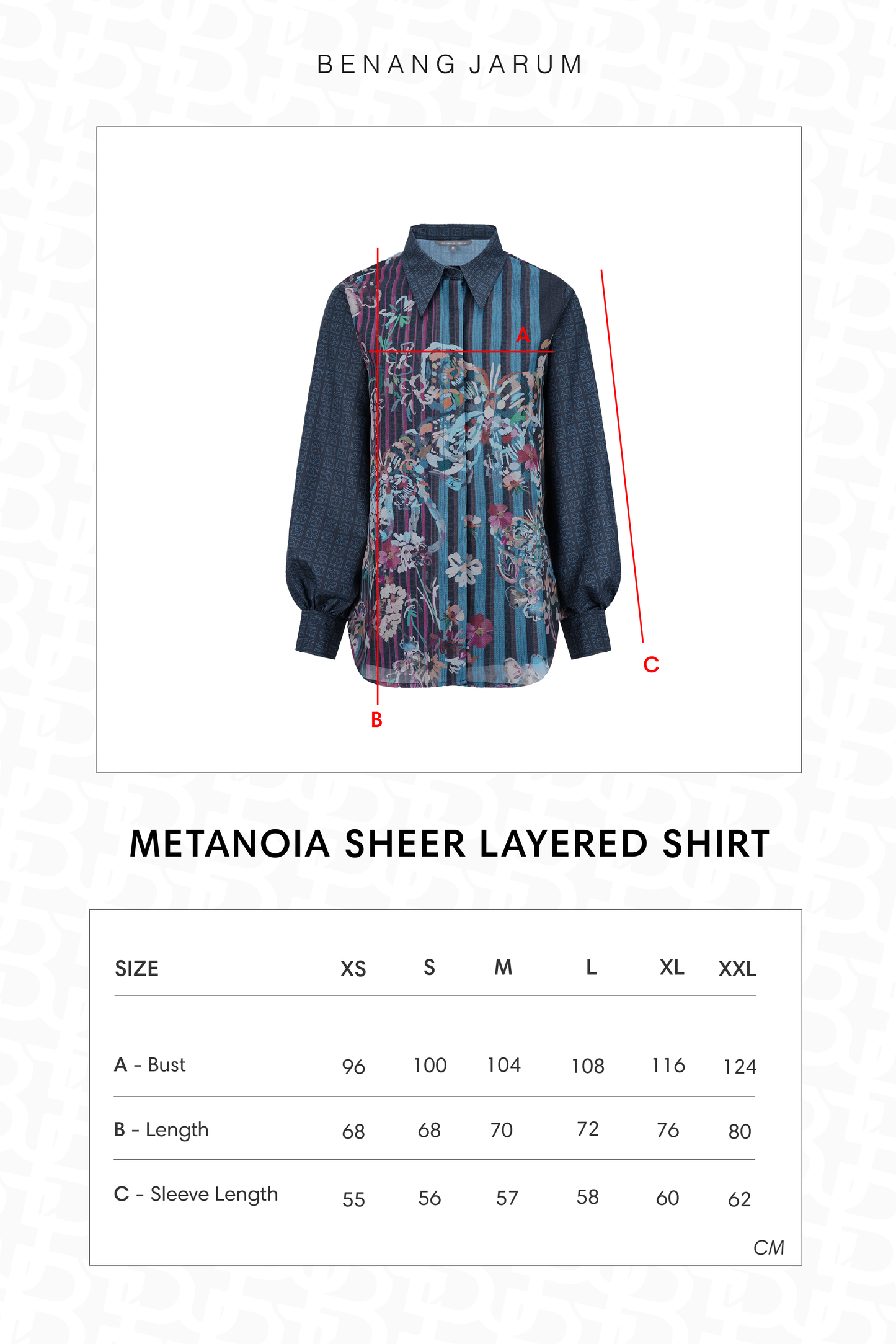 Metanoia Sheer Layered Shirt - Blue Morpho