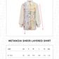 Metanoia Sheer Layered Shirt - Monarch