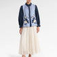 Metanoia Stripe Embroidery Shirt - Blue
