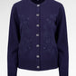 Metanoia Embroidery Cardigan - Blue Morpho