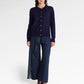 Metanoia Embroidery Cardigan - Blue Morpho