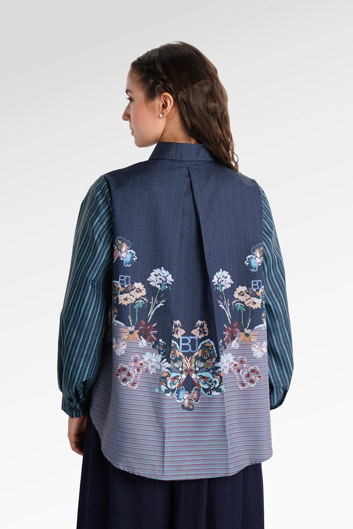 Metanoia Fold Shirt - Blue Morpho