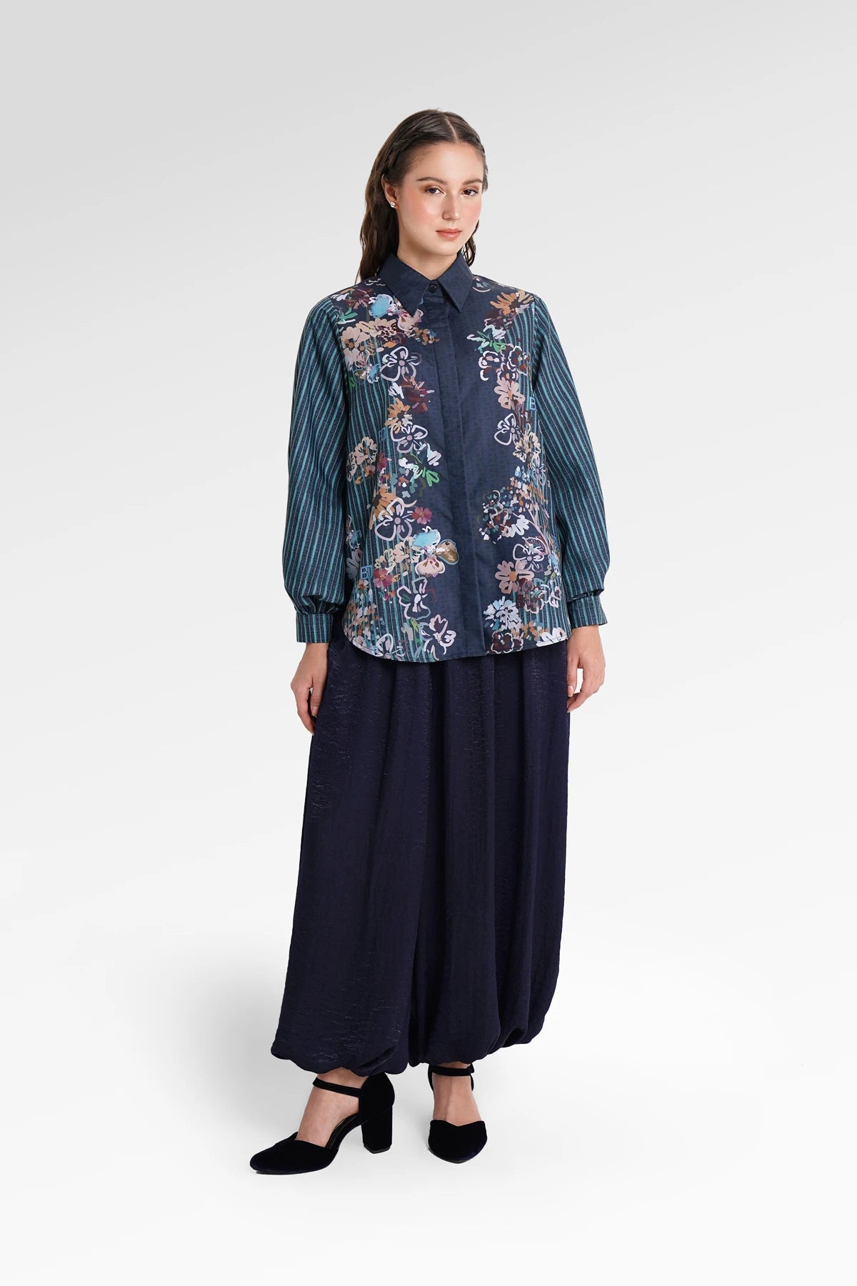 Metanoia Fold Shirt - Blue Morpho