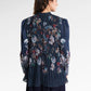 Metanoia Pleats Blouse - Blue Morpho