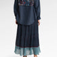 Metanoia Pleats Skirt - Blue Morpho