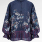 Metanoia Poet Sleeve Shirt - Blue Morpho