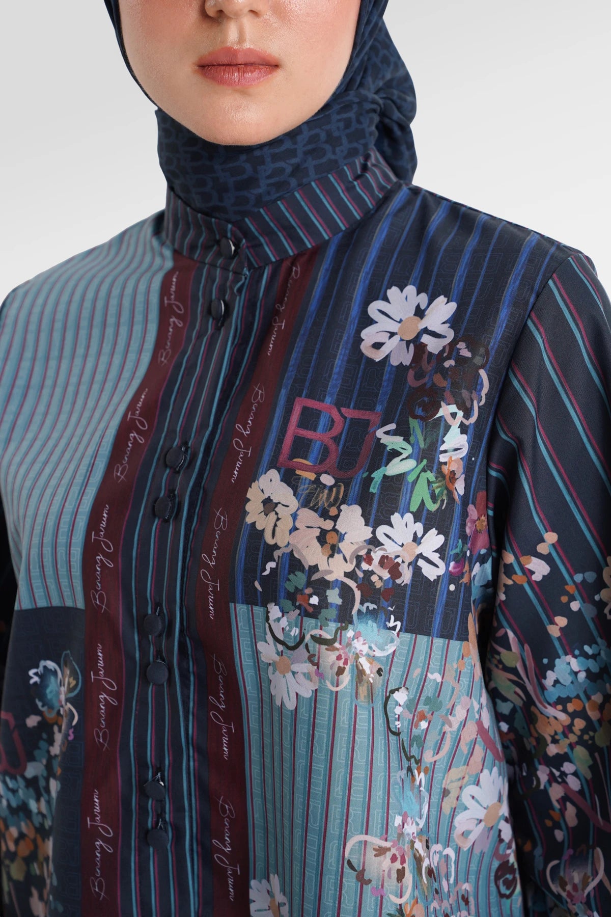 Metanoia Puff Sleeve Shirt - Blue Morpho
