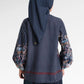 Metanoia Puff Sleeve Shirt - Blue Morpho