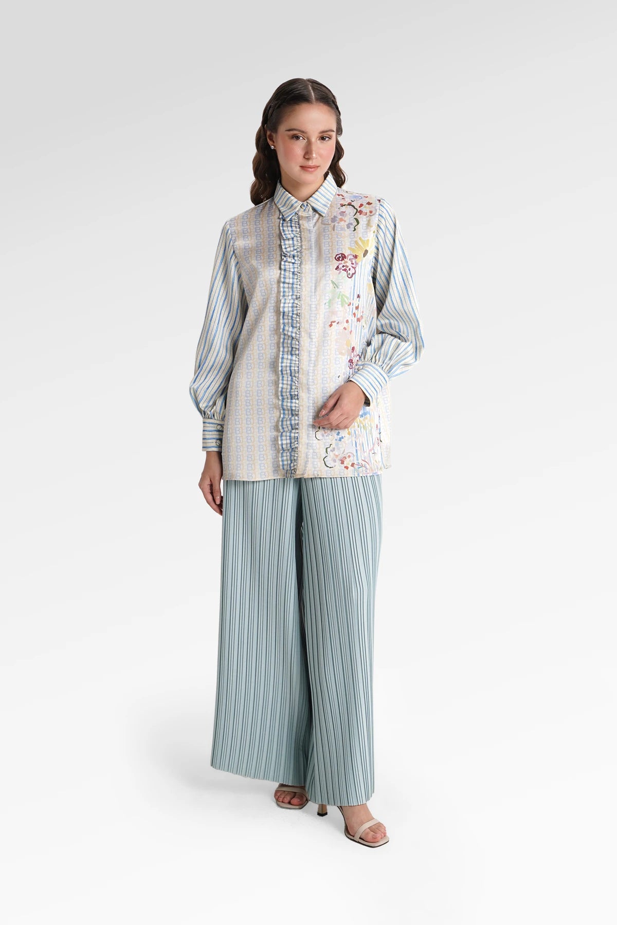Metanoia Ruffle Shirt - Monarch