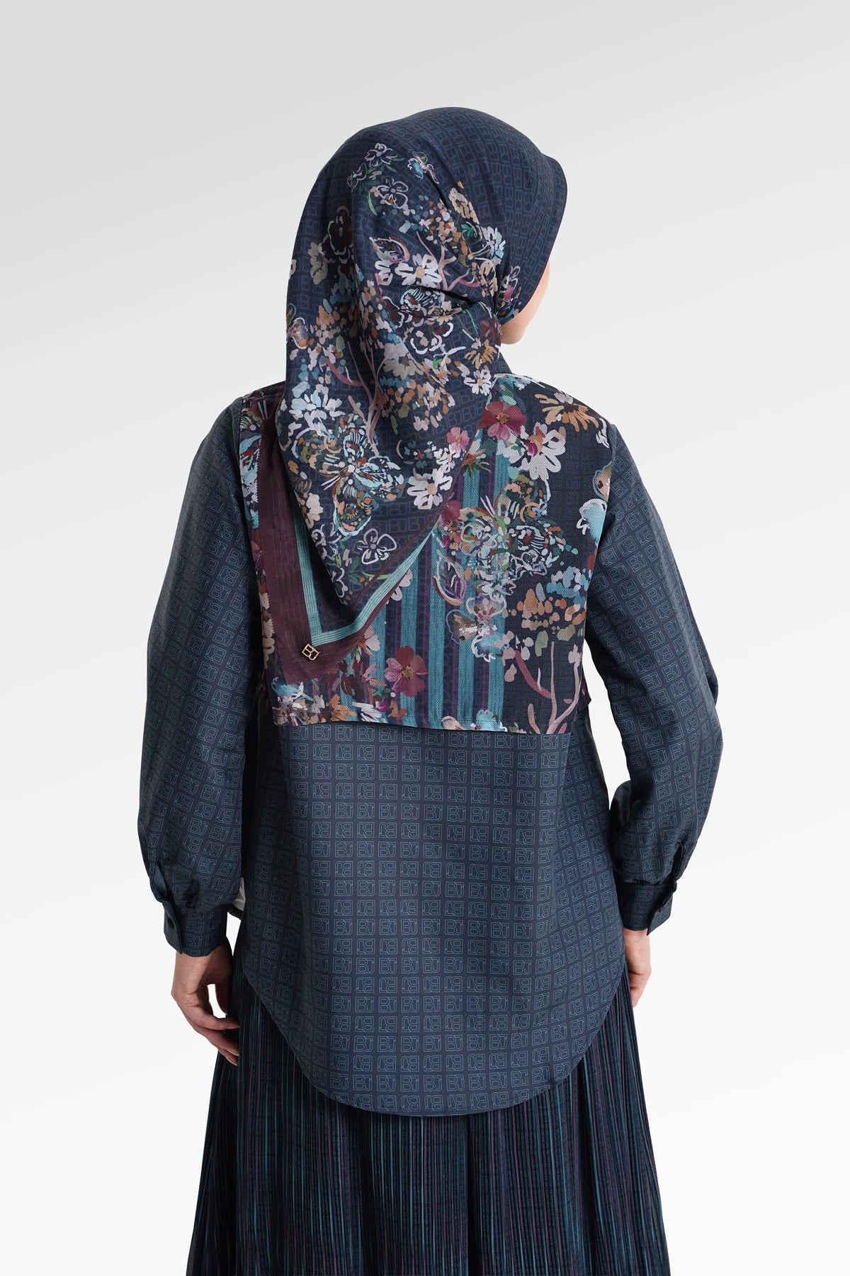 Metanoia Sheer Layered Shirt - Blue Morpho