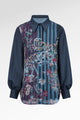 Metanoia Sheer Layered Shirt - Blue Morpho