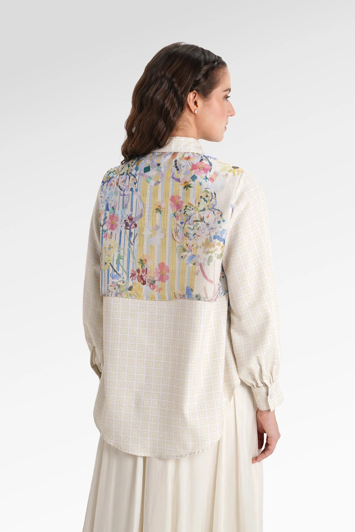 Metanoia Sheer Layered Shirt - Monarch