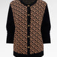 Mono Diagonal Cardigan - Black Choco