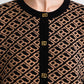 Mono Diagonal Cardigan - Black Choco