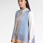 Mono Diagonal Collar Lace Shirt - Yuzu